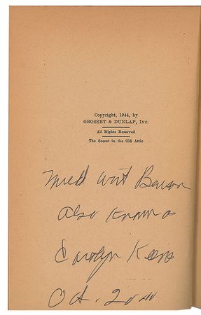 Lot #342 Mildred Benson (Carolyn Keene) - Image 1
