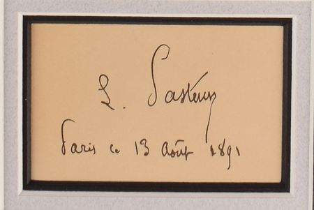 Lot #96 Louis Pasteur Signature - Image 2