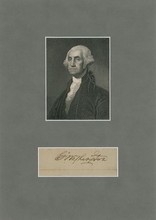 Lot #1 George Washington: Sought-after autograph