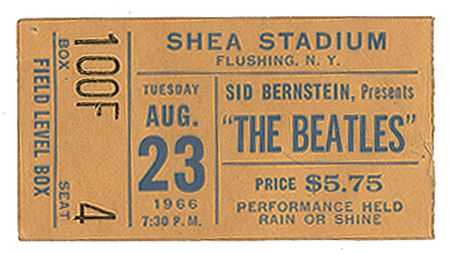 Lot #460 Beatles Ticket - Image 1
