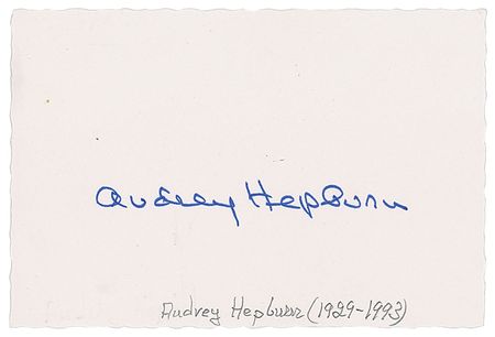 Lot #554 Audrey Hepburn Signature - Image 2