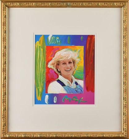 Lot #286 Peter Max: Princess Diana portrayed by pop artist Peter Max - Image 1