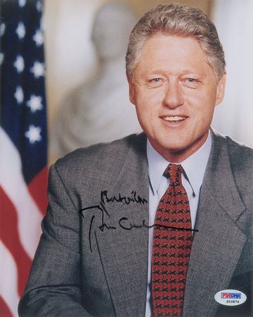 Lot #39 Bill Clinton Signed Photograph - Image 1