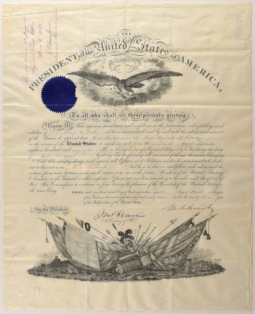 Lot #32 Presidential Appointments: Lorenzo W. Cooke: Military commissions from six American presidents for a Civil War veteran and career soldier - Image 2