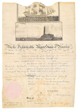 Lot #4 James Madison: President Madison grants