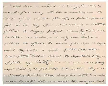 Lot #15 Theodore Roosevelt: Special edition of Roosevelt's 'The Winning of the West,' with manuscript describing a violent Indian encounter during St. Clair's defeat - Image 1
