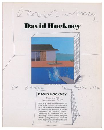 Lot #283 David Hockney Sketch in Book - Image 2