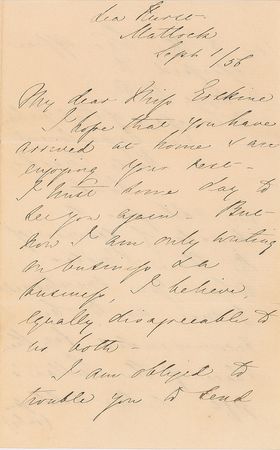 Lot #81 Florence Nightingale: Nightingale writes to a fellow nurse from the Crimean War - Image 1