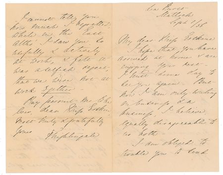 Lot #81 Florence Nightingale: Nightingale writes to a fellow nurse from the Crimean War - Image 2