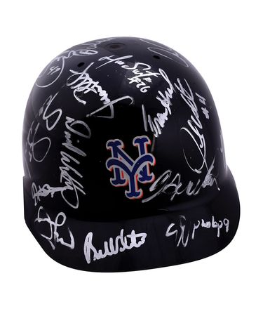 Lot #836 NY Mets Signed Batting Helmet - Image 1