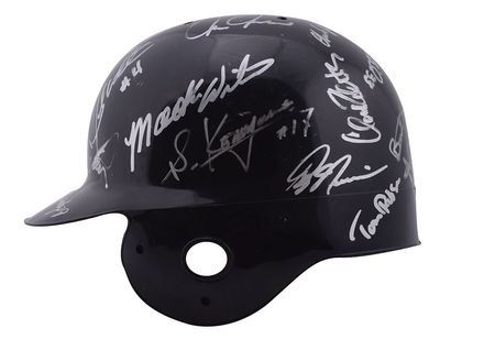 Lot #836 NY Mets Signed Batting Helmet - Image 2