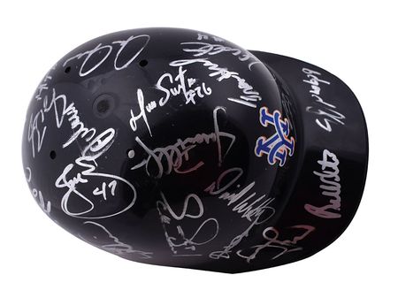 Lot #836 NY Mets Signed Batting Helmet - Image 3