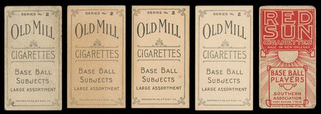 Lot #669 1910 T210 and T211 Baseball Card Collection of (5) Baseball Cards - Image 2