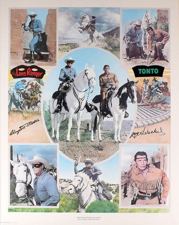 Lot #560 The Lone Ranger: Moore and Silverheels Print - Image 1