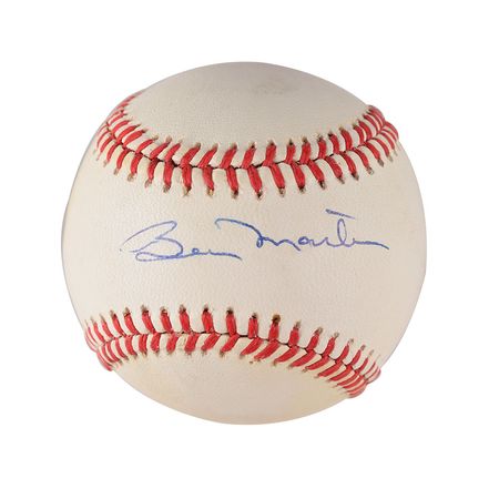 Lot #816 Billy Martin Signed Baseball - Image 1