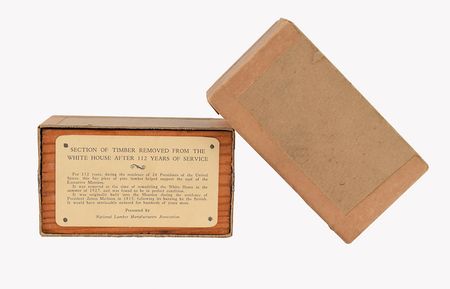 Lot #31 1927 Piece of the White House: White House relic roof timber removed in 1927 - Image 1