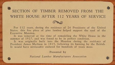 Lot #31 1927 Piece of the White House: White House relic roof timber removed in 1927 - Image 6