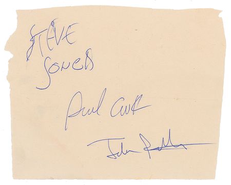 Lot #426 Sex Pistols: Sid and the Sex Pistols go incognito on the 1977 S.P.O.T.S. tour - Image 1