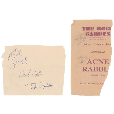 Lot #426 Sex Pistols: Sid and the Sex Pistols go incognito on the 1977 S.P.O.T.S. tour - Image 2