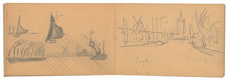Lot #292 Paul Signac: Signac’s sketchbook from his trip to Holland in 1896 - Image 7