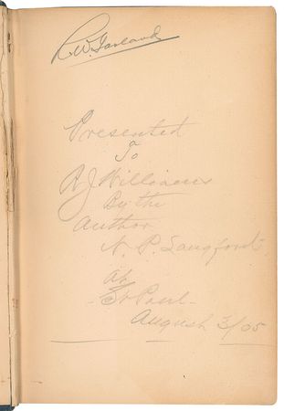 Lot #152 Nathaniel P. Langford Book - Image 2