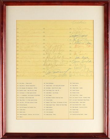 Lot #517 Celebrities: Guests include Sinatra, Martin, and Eastwood - Image 1