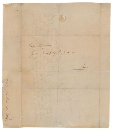 Lot #376 Robert Schumann: Rare autograph letter by the German Romantic - Image 2