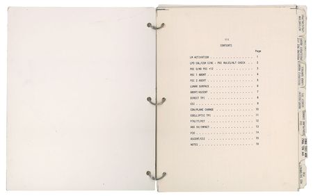 Lot #5243 Dave Scott?s Lunar Surface-Used LM Data Card Book - Image 6