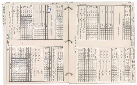 Lot #5243 Dave Scott?s Lunar Surface-Used LM Data Card Book - Image 8