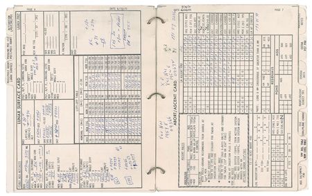 Lot #5243 Dave Scott?s Lunar Surface-Used LM Data Card Book - Image 9