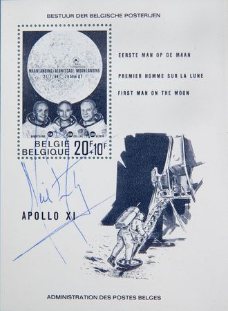 Lot #4249  Astronauts Signed Stamp Collection - Image 1