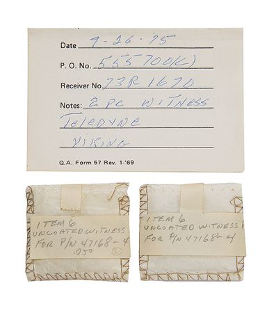 Lot #5392  JPL Mars Viking Orbiter Parts Lot of (3) - Image 1