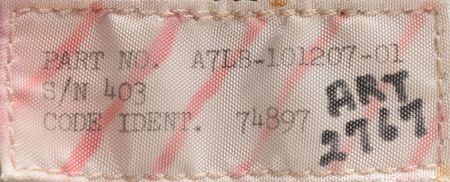 Lot #5088 Vance Brand's A7LB Suit TMG Assembly - Image 2