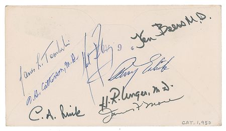 Lot #5192 Neil Armstrong Signed Tracking Station Cover - Image 1