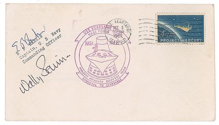 Lot #5043 Wally Schirra Signed Covers - Image 1