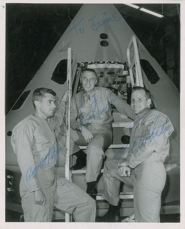 Lot #5154  Apollo 1 Signed Photograph - Image 1