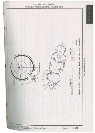 Lot #5166  Apollo 9 CSM-104 Operations Handbook, Volume 2 - Image 2