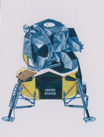 Lot #5272  NASA/Grumman Apollo Lunar Module Transgraphic Brochure - Image 2