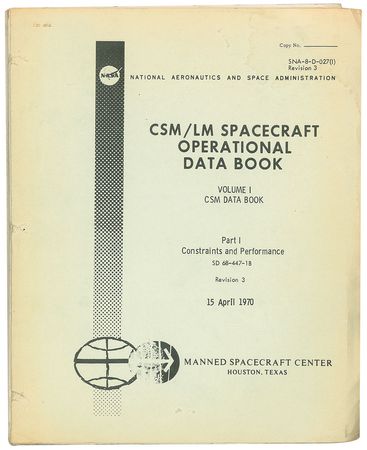 Lot #5144  CSM/LM Spacecraft Operational Data Book - Image 3