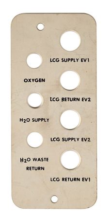 Lot #5369  Space Shuttle Control Panel Base Plate - Image 1