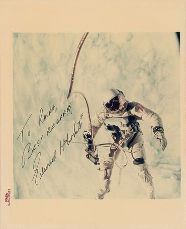 Lot #5159 Edward H. White II Signed Photograph - Image 1