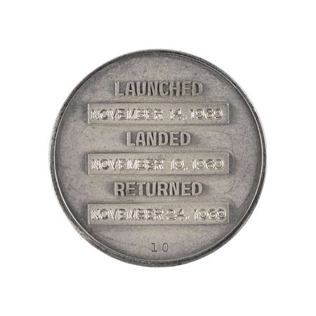 Lot #5210 Charles Conrad's Flown Apollo 12 Robbins Medal - Image 2