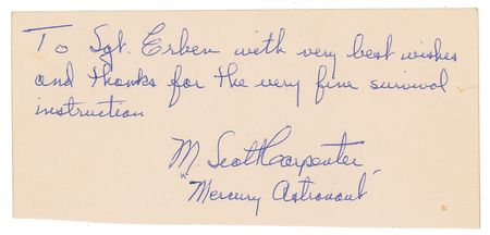 Lot #5029  Mercury Seven Group of (7) Handwritten Notes - Image 2