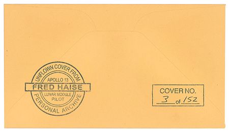 Lot #5216 James Lovell and Fred Haise Signed Cover - Image 2
