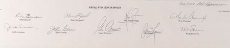 Lot #5152  Naval Aviation in Space Signed Lithograph - Image 2