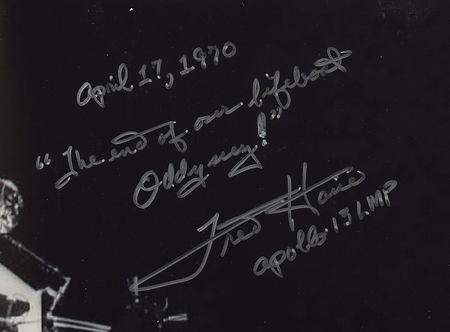 Lot #5301 Fred Haise Signed Photograph - Image 2