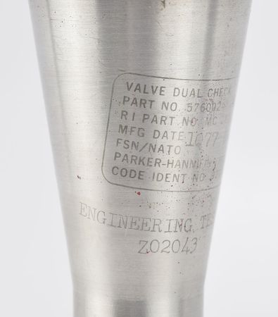 Lot #5370  Space Shuttle Dual Check Valve - Image 5