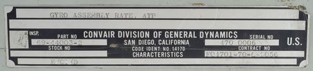 Lot #5403  Aircraft/Atlas Gyro Rate Assembly - Image 3