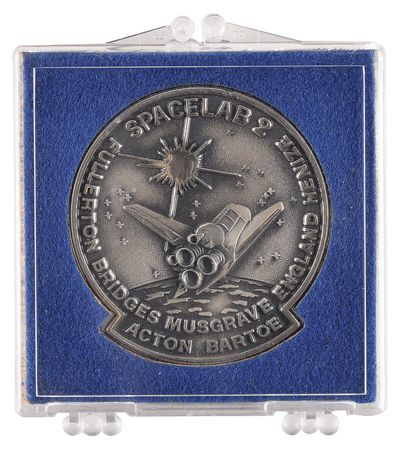 Lot #5350 Story Musgrave's Flown STS 51-F Robbins Medal - Image 1