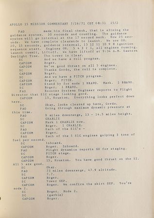 Lot #5309  Apollo 15 Spacecraft Commentary in Lockheed Skunk Works Binder - Image 2